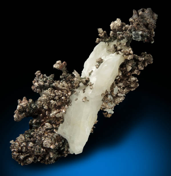 Silver in Calcite from Andres del Rio District, Batopilas, Chihuahua, Mexico