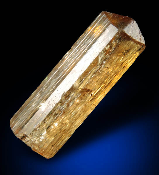 Topaz var. Imperial Topaz from Ouro Preto, Minas Gerais, Brazil