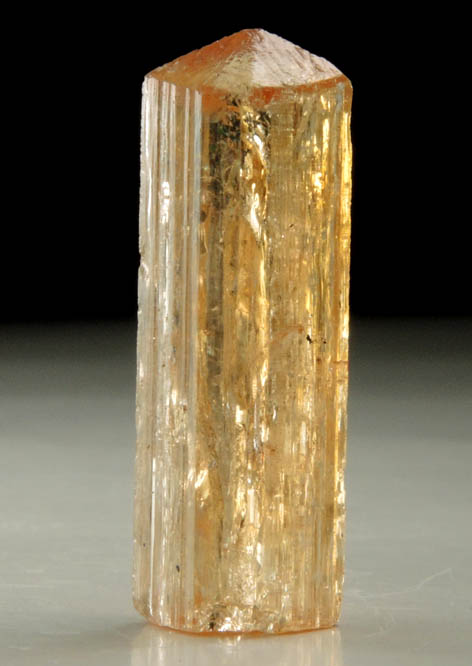 Topaz var. Imperial Topaz from Ouro Preto, Minas Gerais, Brazil