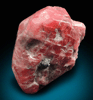 Rhodonite doubly terminated crystal with Franklinite from Franklin Mining District, Sussex County, New Jersey (Type Locality for Franklinite)