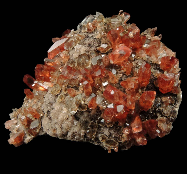 Rhodochrosite with Smoky Quartz from Uchucchaqua Mine, Oyon Province, Lima Department, Peru