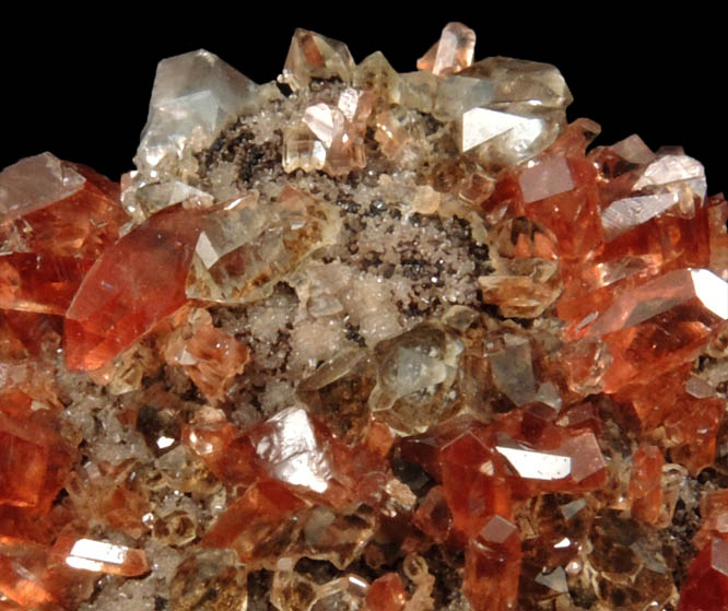 Rhodochrosite with Smoky Quartz from Uchucchaqua Mine, Oyon Province, Lima Department, Peru