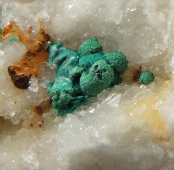 Pseudomalachite from Auchencairn Mine, Castle Douglas, Dumfries and Galloway, Scotland