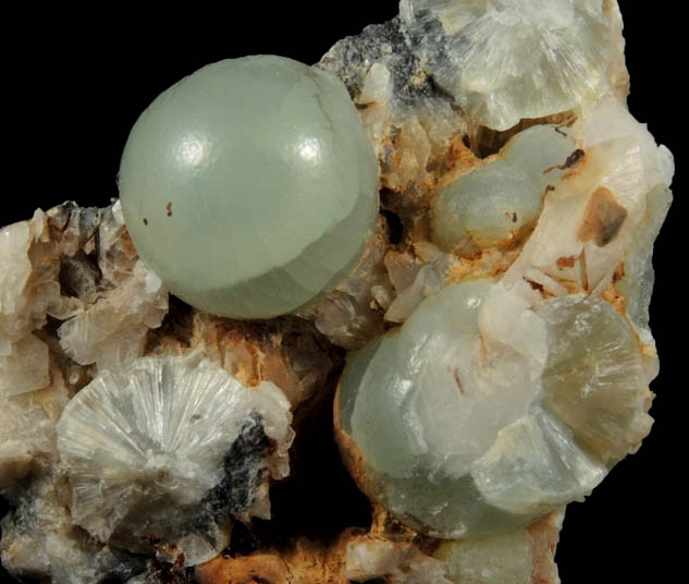 Wavellite from Laharran Quarry, Minane Bridge, County Cork, Ireland