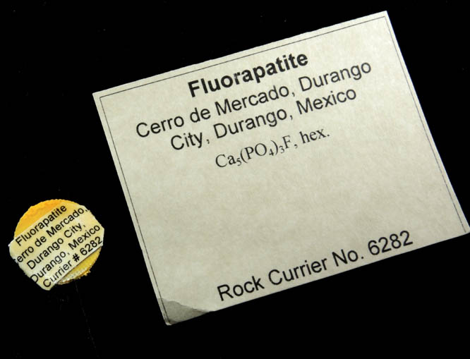 Fluorapatite from Cerro de Mercado, Durango, Mexico