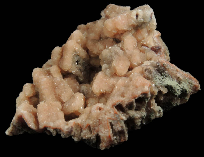 Orthoclase var. Adularia pseudomorphs after Heulandite or Glauberite from Wester Cochno, West Dunbartonshire, Scotland