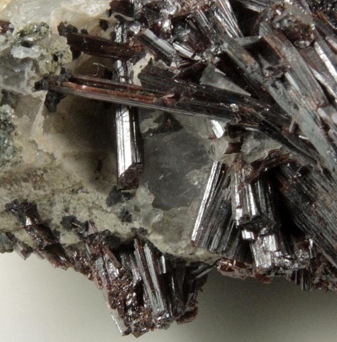 Rutile from Ted Pocket, west shore of Lochan-na-Lairige, 32 km WNW of Perth, Perthshire, Scotland