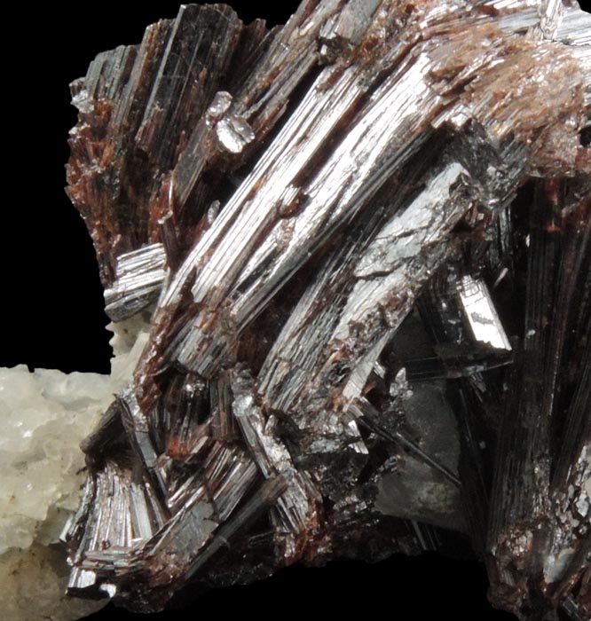 Rutile from Ted Pocket, west shore of Lochan-na-Lairige, 32 km WNW of Perth, Perthshire, Scotland