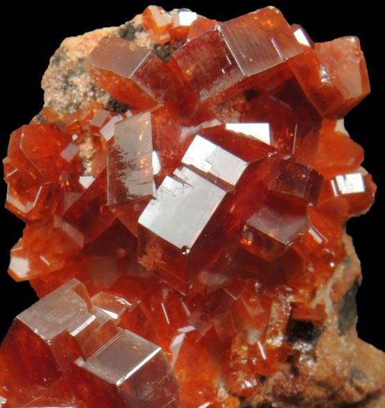 Vanadinite from Mibladen, Haute Moulouya Basin, Zeida-Aouli-Mibladen belt, Midelt Province, Morocco