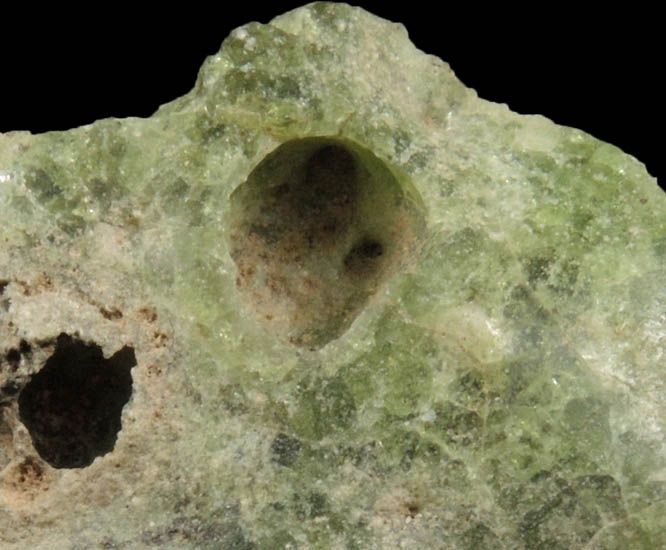 Trinitite (fused sand from atomic bomb test) from Trinity Test Site, near Alamogordo, Otero County, New Mexico