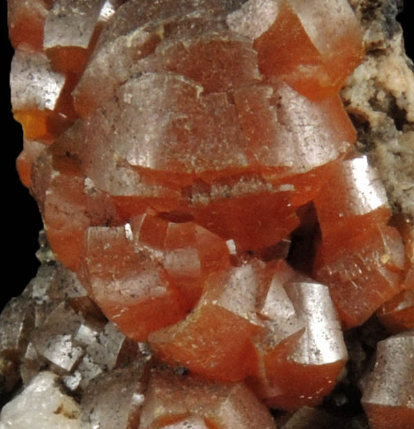 Mimetite var. Campylite with Psilomelane from Drygill Mine, Caldbeck Fells, Cumberland, England