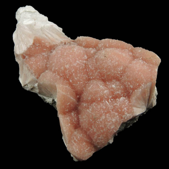 Pectolite (pink) from State Pit, Millington Quarry, Bernards Township, Somerset County, New Jersey