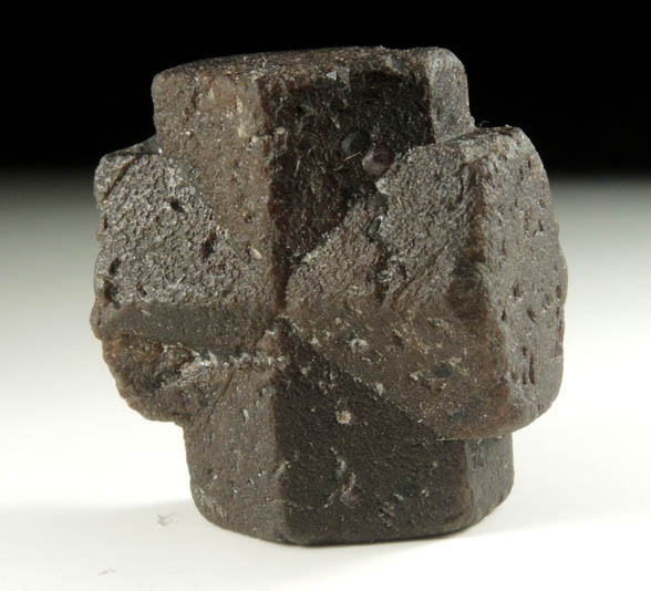 Staurolite (cruciform twin) from Hondo Canyon, Taos County, New Mexico