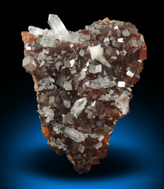 Andradite Garnet with Quartz and Calcite from Mina El Mochito, 2 km southeast of Las Vegas, Santa Brbara, Honduras