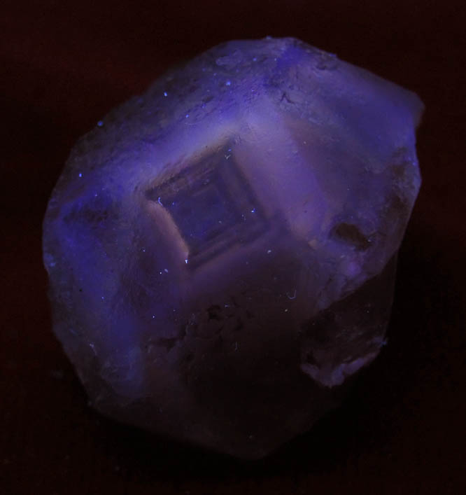 Fluorite (with phantom-growth zoning) from Erongo Mountains, 20 km north of Usakos, Damaraland, Namibia