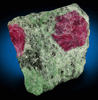 Corundum var. Ruby in Zoisite from Longido, Arusha, Tanzania