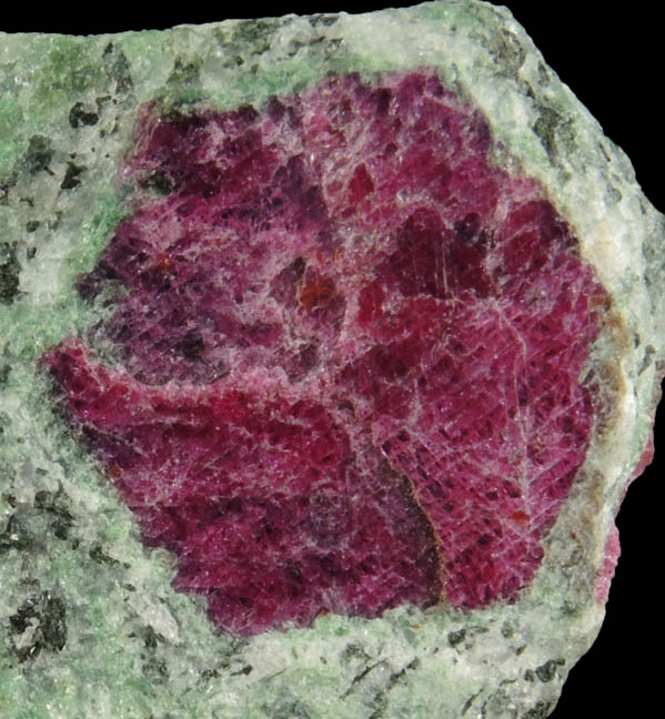 Corundum var. Ruby in Zoisite from Longido, Arusha, Tanzania