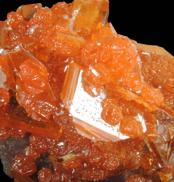 Wulfenite with Mimetite from San Francisco Mine, Cerro Prieto, north of Cucurpe, Sonora, Mexico