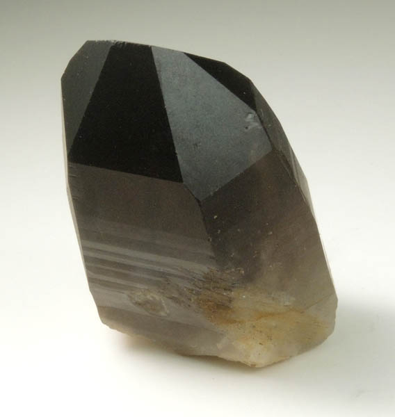 Quartz var. Smoky Quartz (with rare crystal faces) from Lake George District, Park County, Colorado