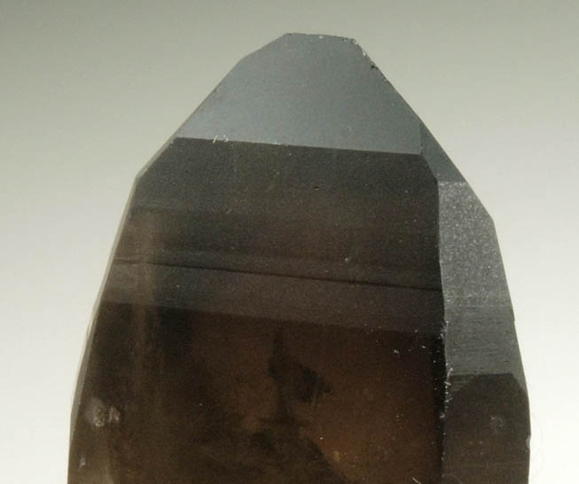 Quartz var. Smoky Quartz (with rare crystal faces) from Lake George District, Park County, Colorado