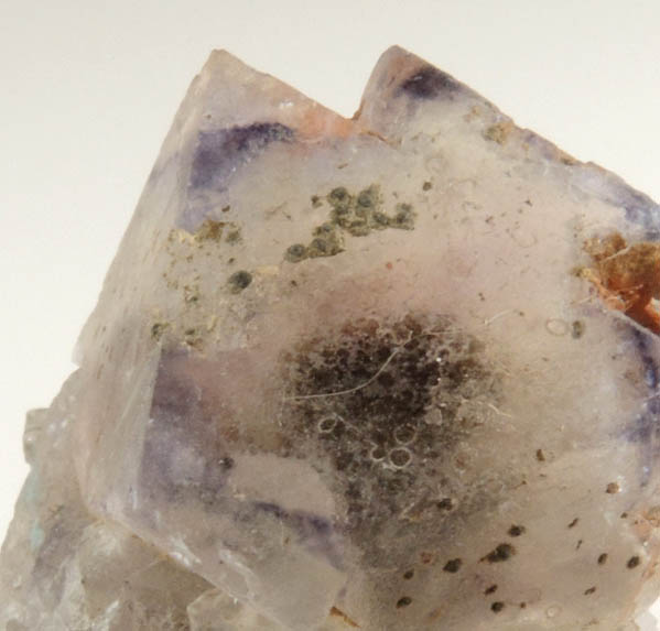 Fluorite with Epidote from Route 30 Road Cut, near Long Lake, Hamilton County, New York