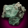 Fluorite on Quartz from Heights Mine, Westgate, Weardale District, County Durham, England