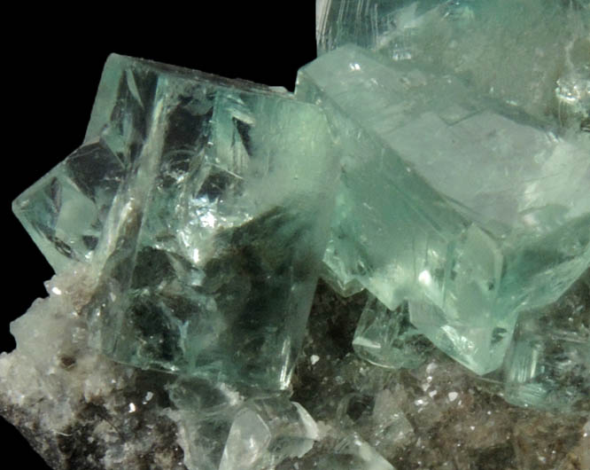 Fluorite on Quartz from Heights Mine, Westgate, Weardale District, County Durham, England