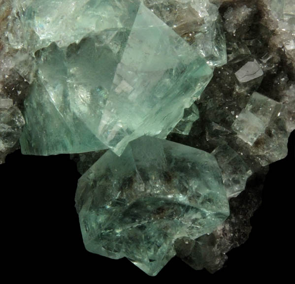 Fluorite on Quartz from Heights Mine, Westgate, Weardale District, County Durham, England