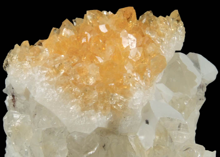 Quartz var. Citrine over Chalcedony Quartz from Conselheiro Pena, Minas Gerais, Brazil