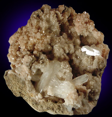 Stilbite on Heulandite from Skookumchuck Dam, Tenino, Thurston County, Washington