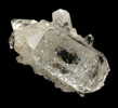 Quartz var. Herkimer Diamond (with unusual drusy overgrowth) from Hickory Hill Diamond Diggings, Fonda, Montgomery County, New York