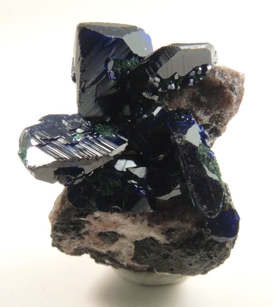 Azurite with Malachite from Milpillas Mine, Cuitaca, Sonora, Mexico
