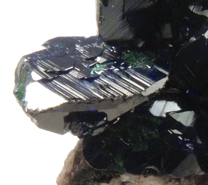 Azurite with Malachite from Milpillas Mine, Cuitaca, Sonora, Mexico
