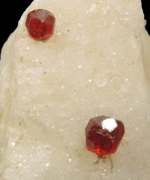 Almandine-Spessartine Garnet on Microcline from Shigar Valley, Skardu District, Gilgit-Baltistan, Pakistan