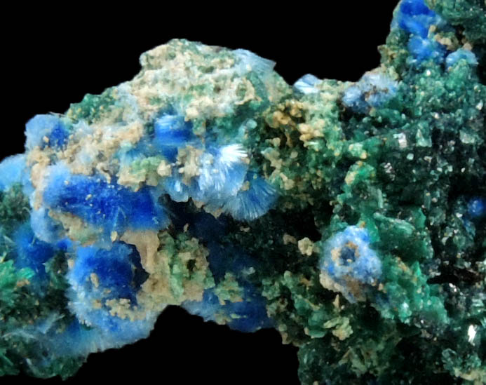 Cyanotrichite and Brochantite from Grandview Mine, Coconino County, Arizona