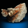 Sphalerite and Calcite from Pugh Quarry (France Stone Co. Custar Quarry), 6 km NNW of Custar, Wood County, Ohio