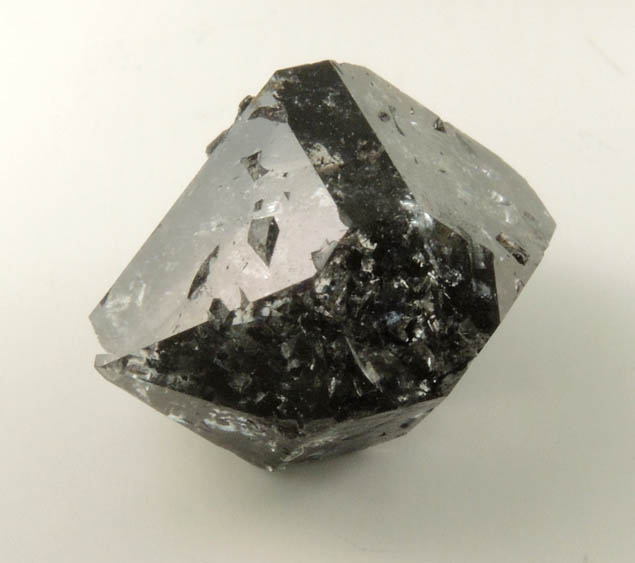 Quartz var. Black Herkimer Diamond with black hydrocarbon inclusions from Hickory Hill Diamond Diggings, Fonda, Montgomery County, New York