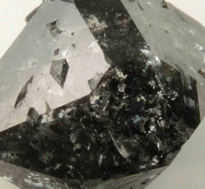 Quartz var. Black Herkimer Diamond with black hydrocarbon inclusions from Hickory Hill Diamond Diggings, Fonda, Montgomery County, New York