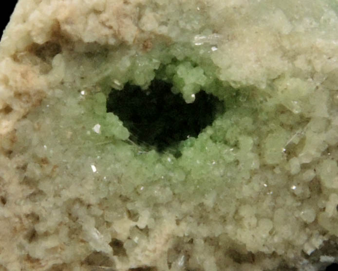 Uvarovite Garnet with minor Tremolite from Fengtien Mine, Conc. S., 5 kilometers west of Fengtien village, Hualien, Taiwan