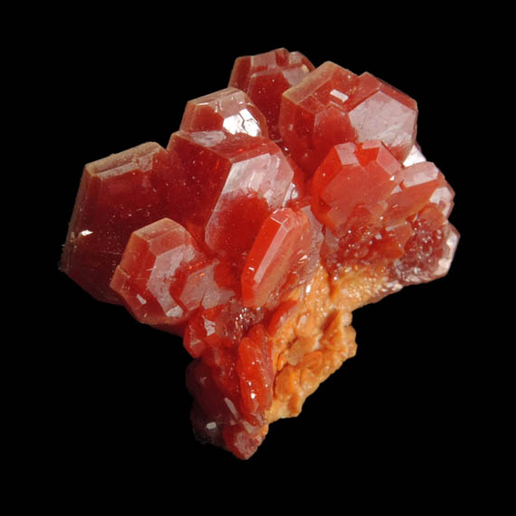 Vanadinite from Mibladen, Haute Moulouya Basin, Zeida-Aouli-Mibladen belt, Midelt Province, Morocco