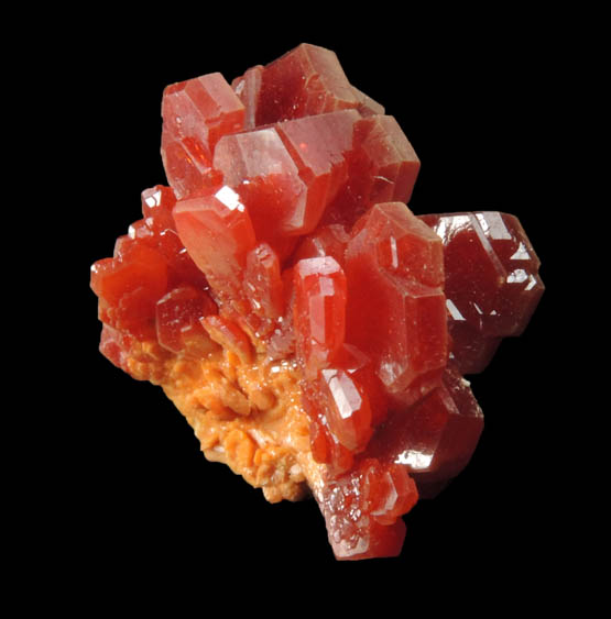 Vanadinite from Mibladen, Haute Moulouya Basin, Zeida-Aouli-Mibladen belt, Midelt Province, Morocco