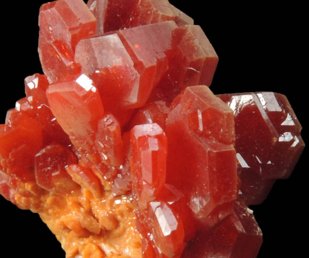 Vanadinite from Mibladen, Haute Moulouya Basin, Zeida-Aouli-Mibladen belt, Midelt Province, Morocco