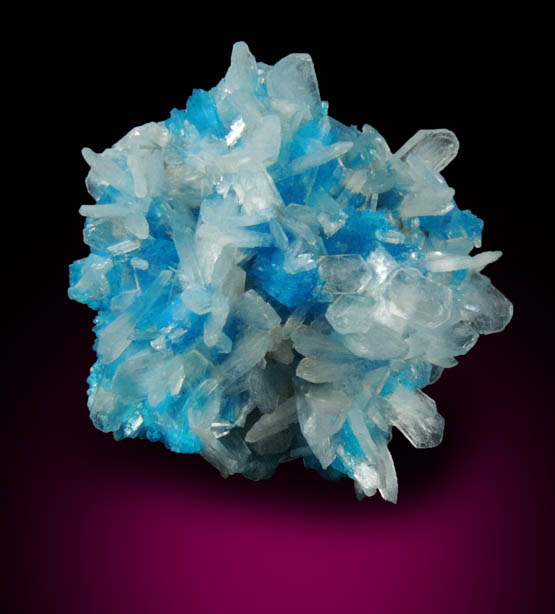 Cavansite with Stilbite from Wagholi Quarry, Maharashtra, India