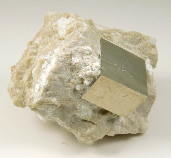 Pyrite in matrix from Mina Ampliacin a Victoria, Navajn, La Rioja, Spain