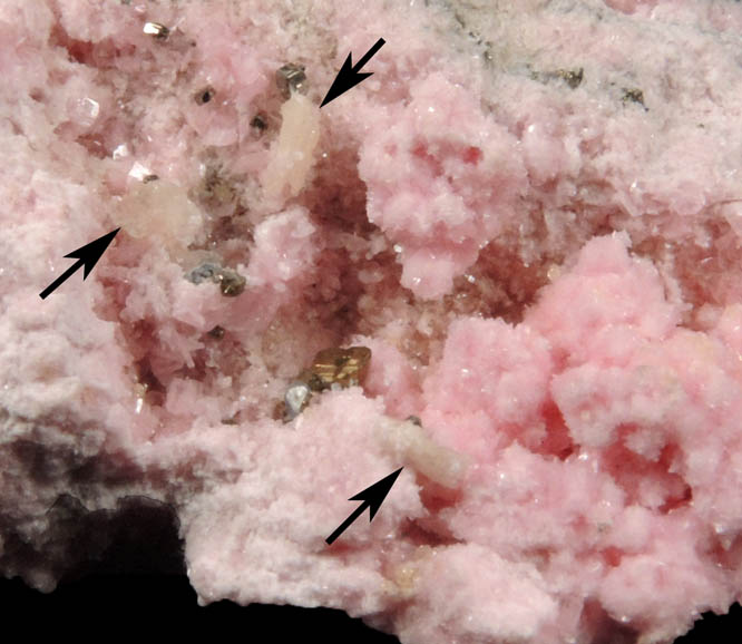 Rhodonite with Axinite-(Mn) and Pyrite from Pachapaqui District, Bolognesi Province, Ancash Department, Peru