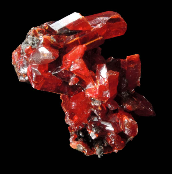 Realgar from Getchell Mine, Humboldt County, Nevada