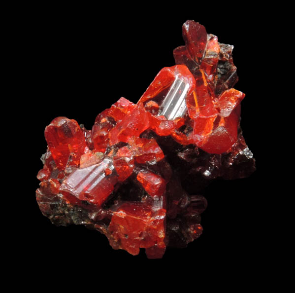 Realgar from Getchell Mine, Humboldt County, Nevada