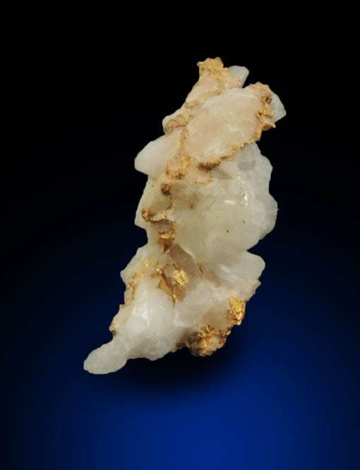 Gold (native gold) in Quartz from Mother Lode Gold Belt, Mariposa County, California