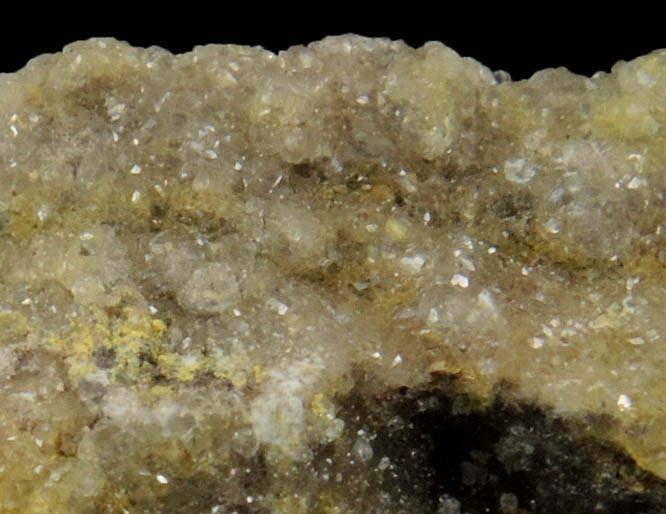 Tyuyamunite and Calcite from Grants Uranium District, New Mexico