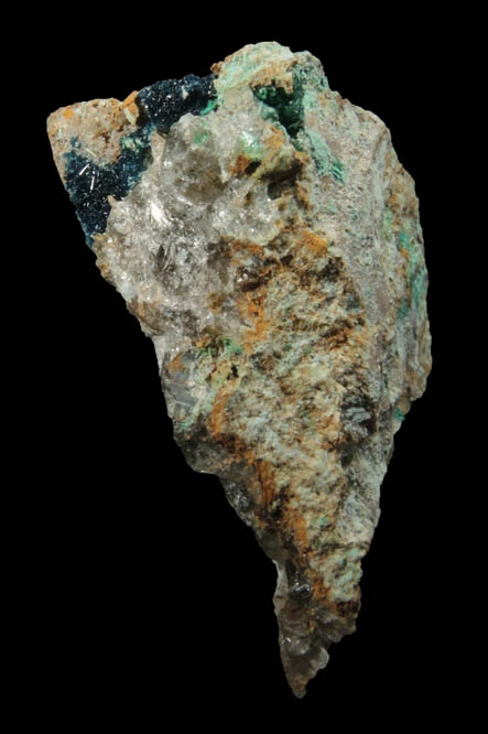 Clinoclase and Cornwallite from Majuba Hill, Pershing County, Nevada